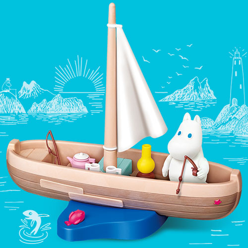 Academy Moomin Collection Volume 3 Tove Figure Boat in a Tranquil Ocean 15755 